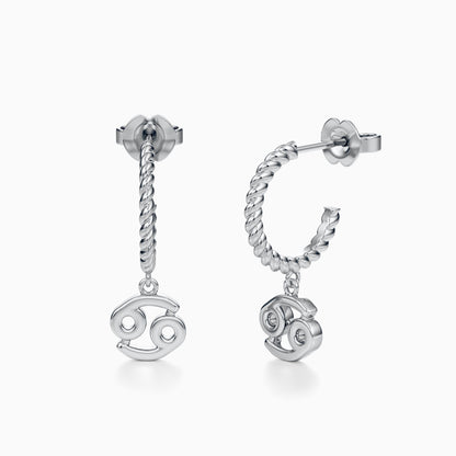 Cancer Dangle Earrings