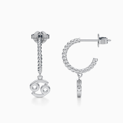 Cancer Dangle Earrings