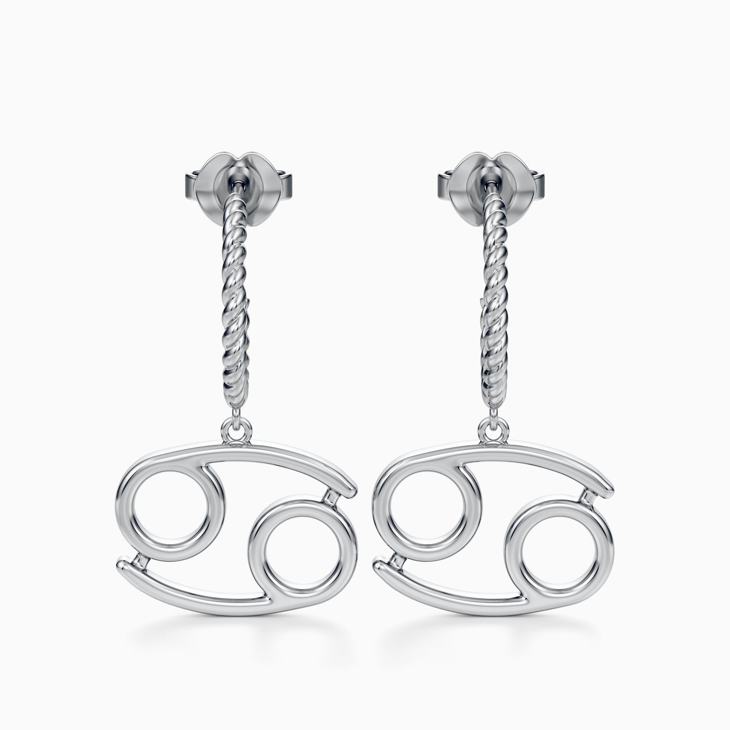 Large Cancer Dangle Earrings