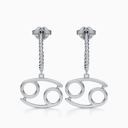 Large Cancer Dangle Earrings