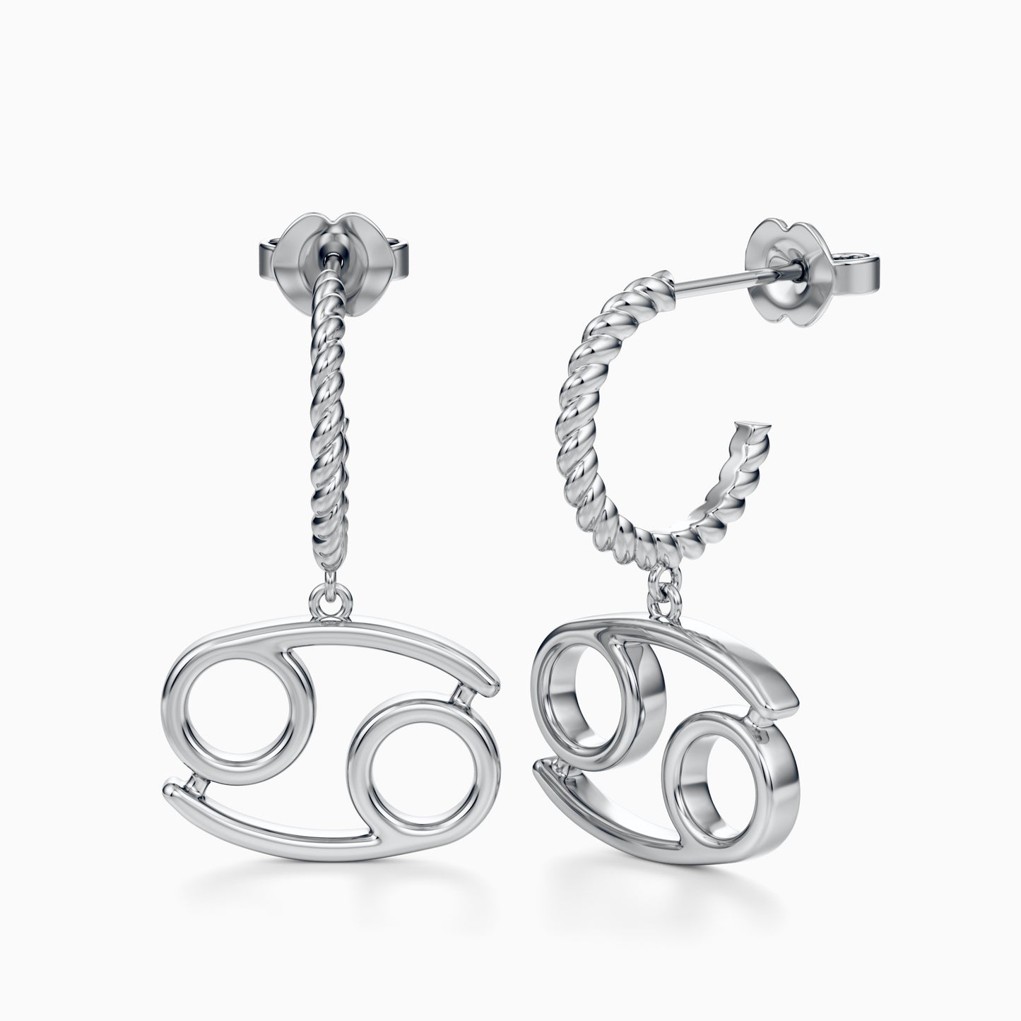Large Cancer Dangle Earrings