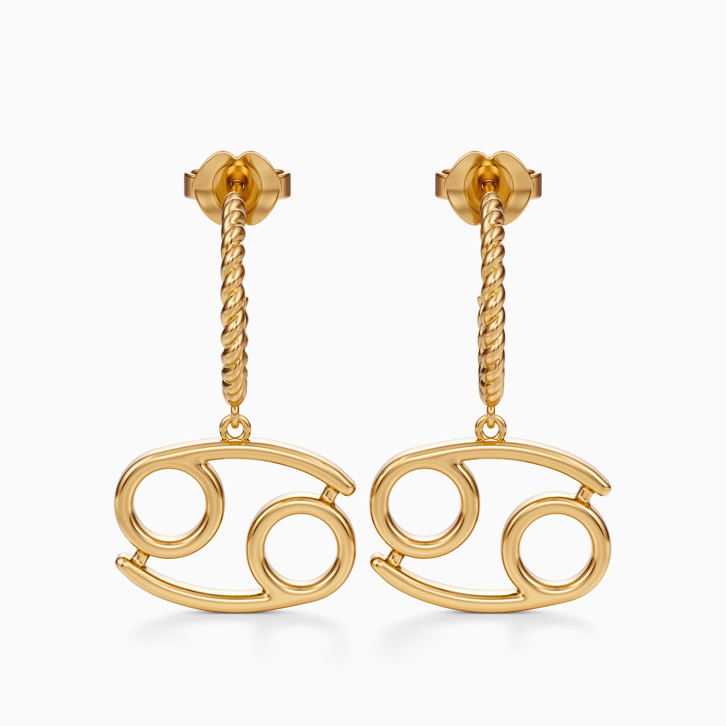 Large Cancer Dangle Earrings
