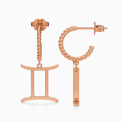 Large Gemini Dangle Earrings