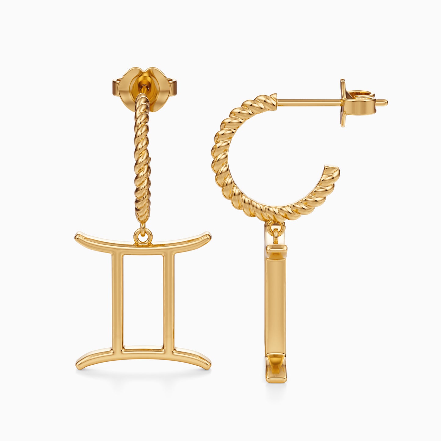 Large Gemini Dangle Earrings