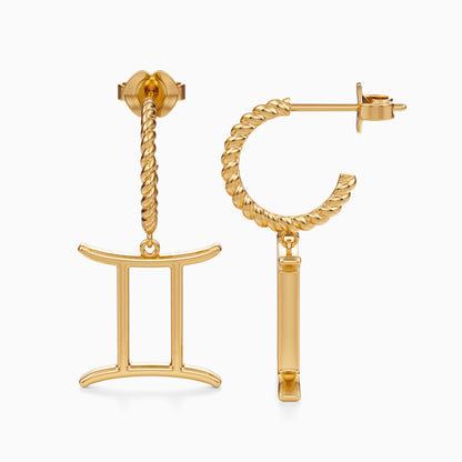 Large Gemini Dangle Earrings