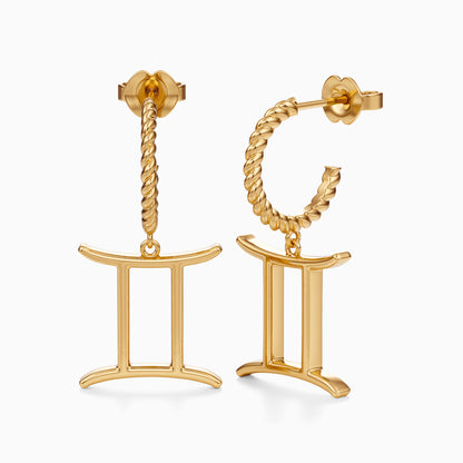 Large Gemini Dangle Earrings