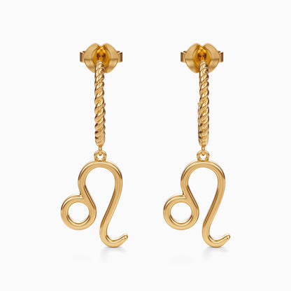 Large Leo Dangle Earrings