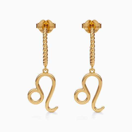Large Leo Dangle Earrings