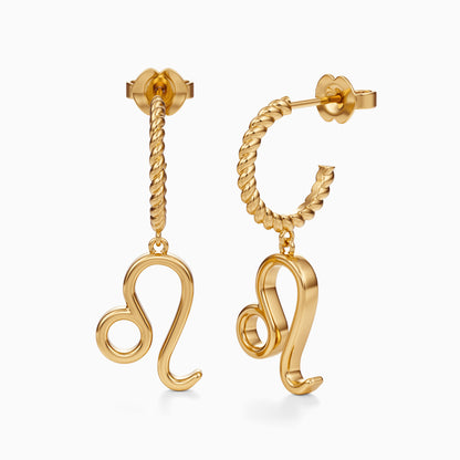 Large Leo Dangle Earrings