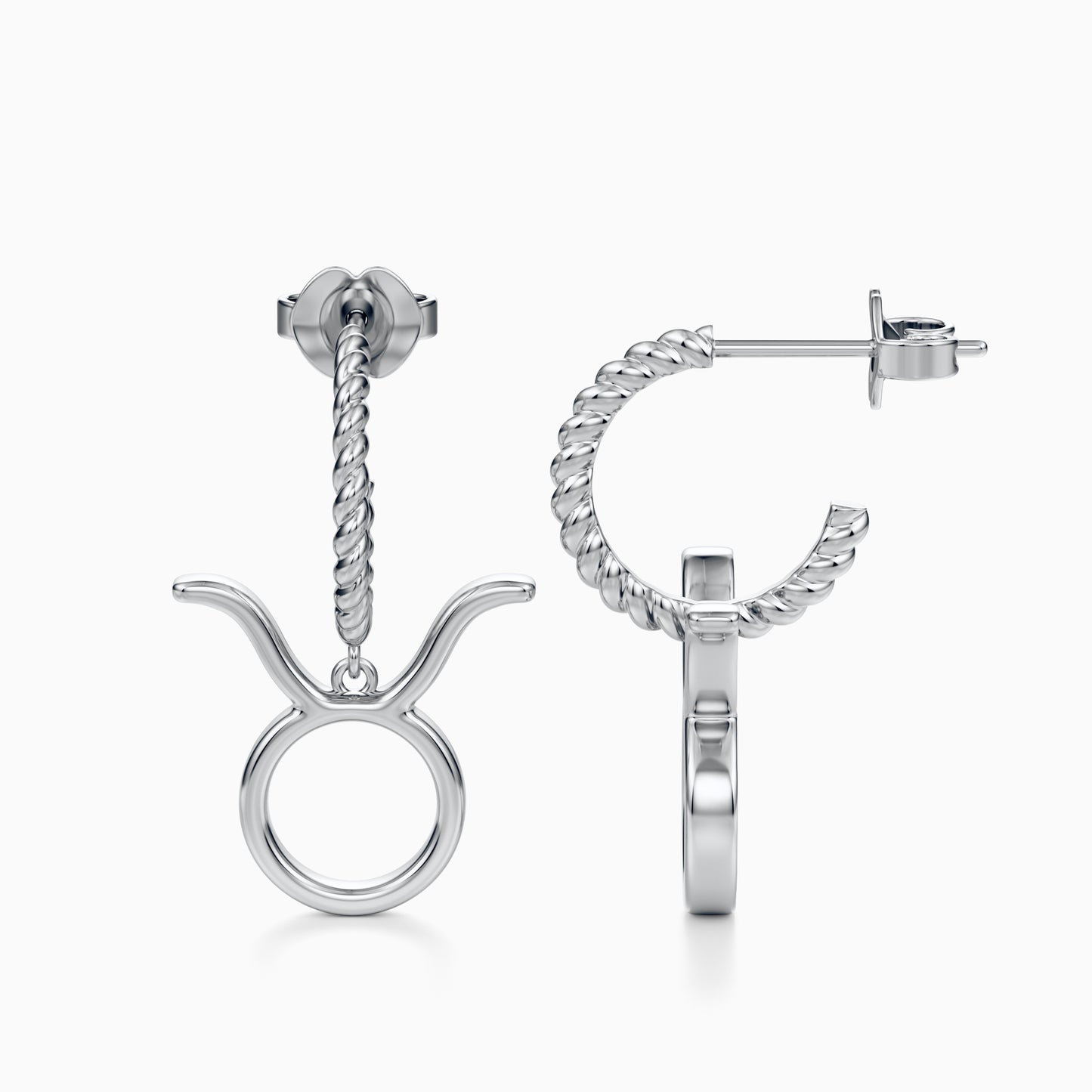 Large Taurus Dangle Earrings