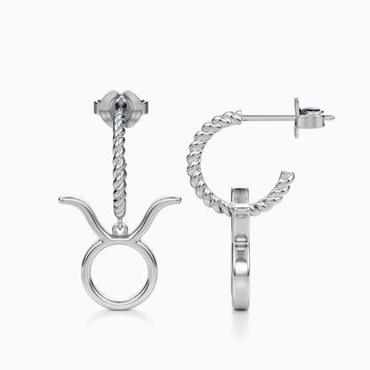 Large Taurus Dangle Earrings