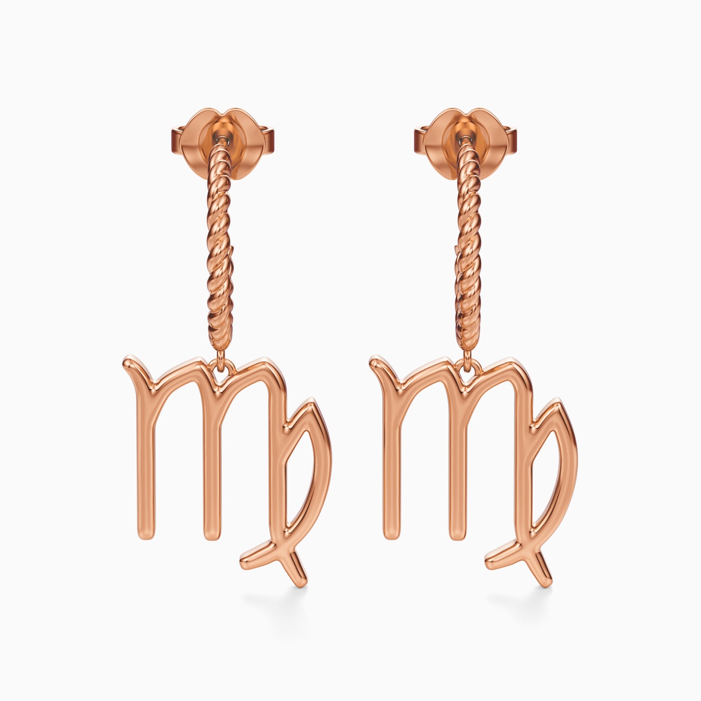 Large Virgo Dangle Earrings