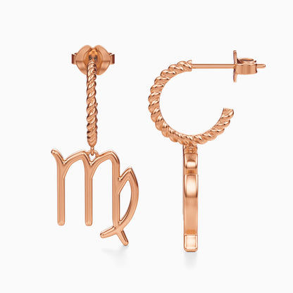 Large Virgo Dangle Earrings