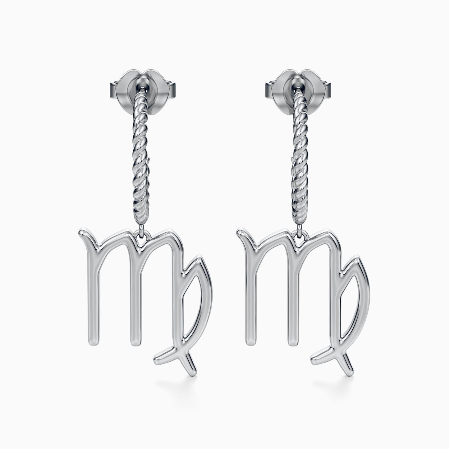 Large Virgo Dangle Earrings