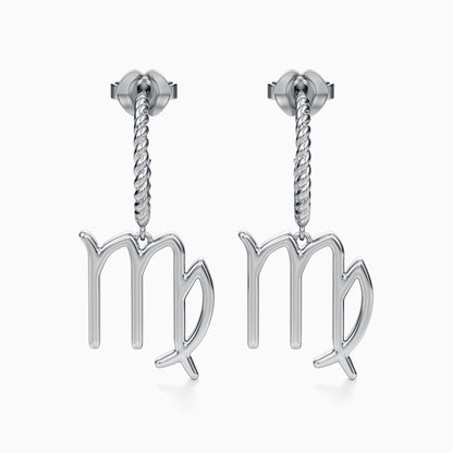 Large Virgo Dangle Earrings