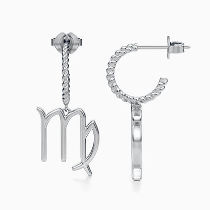 Large Virgo Dangle Earrings