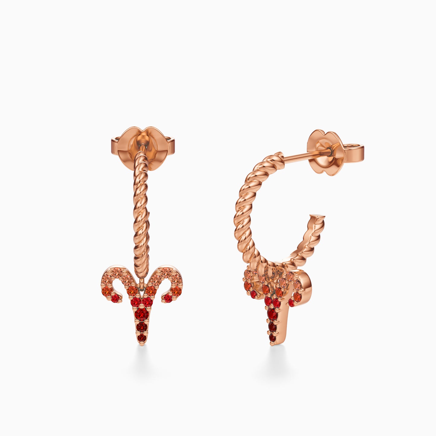 Sapphire Aries Dangle Earrings