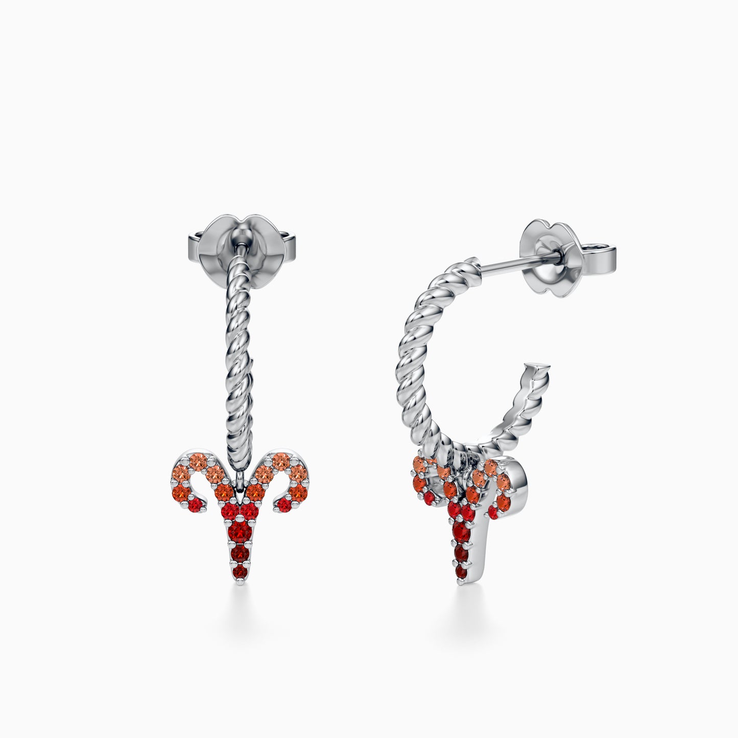 Sapphire Aries Dangle Earrings
