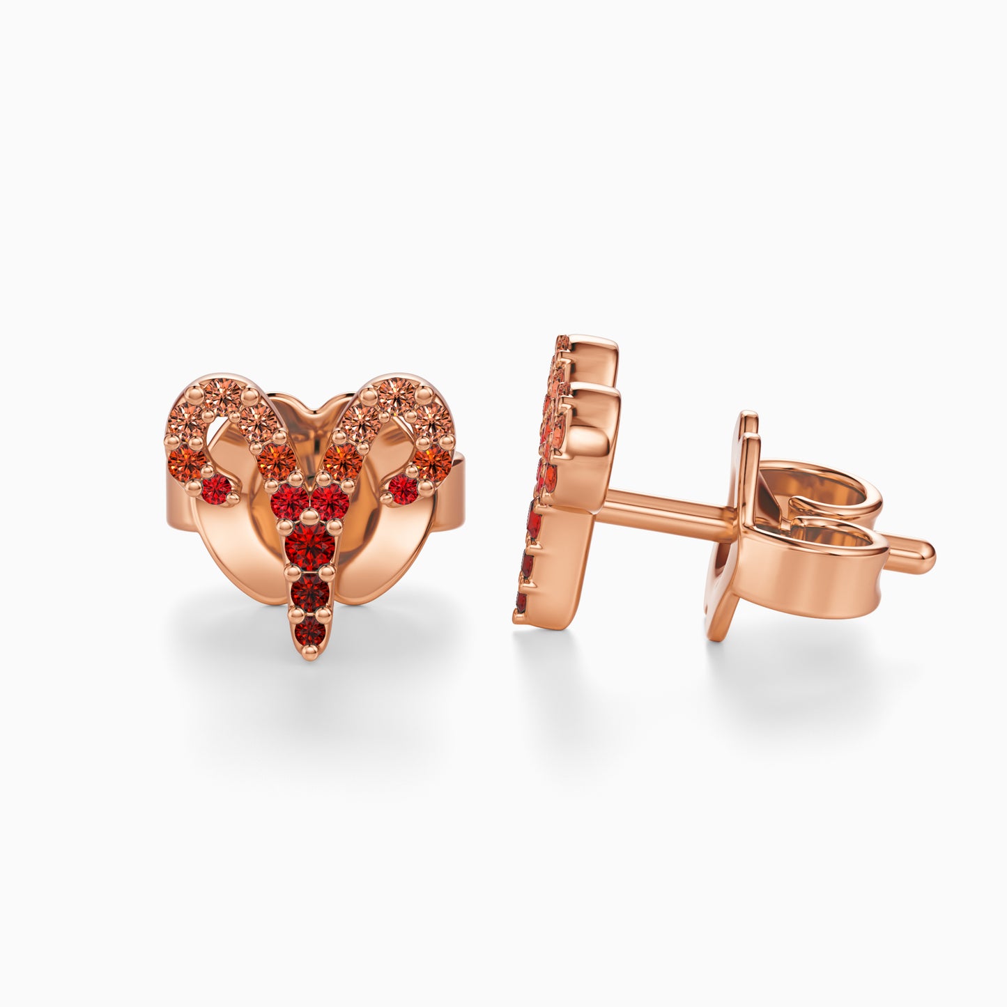Sapphire Aries Stud Earrings