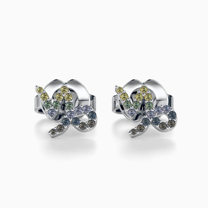Sapphire Capricorn Stud Earrings