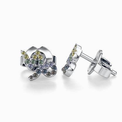 Sapphire Capricorn Stud Earrings