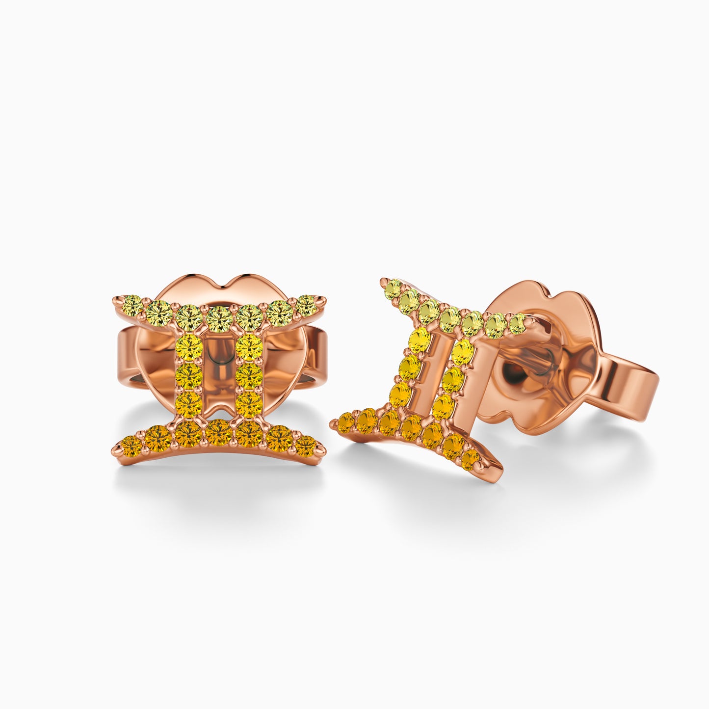 Sapphire Gemini Stud Earrings