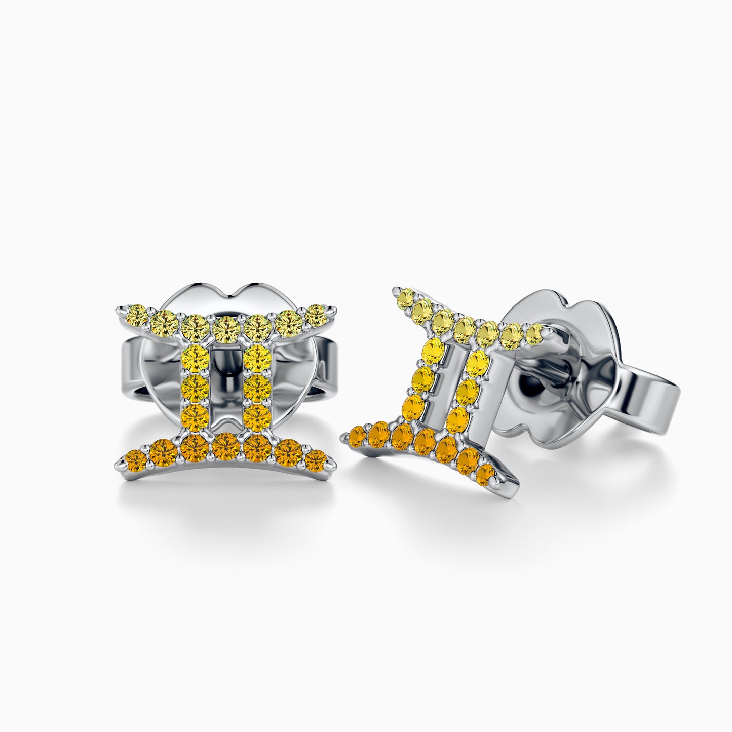Sapphire Gemini Stud Earrings