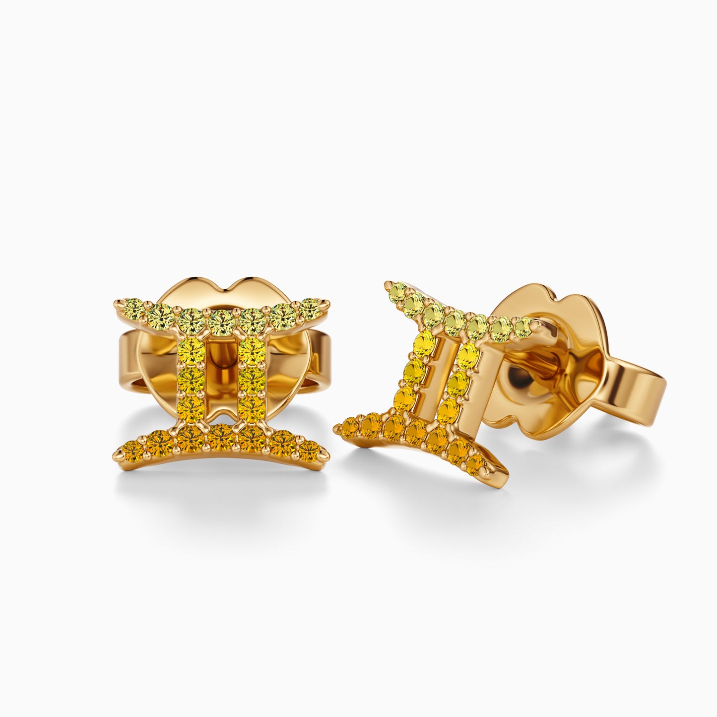 Sapphire Gemini Stud Earrings