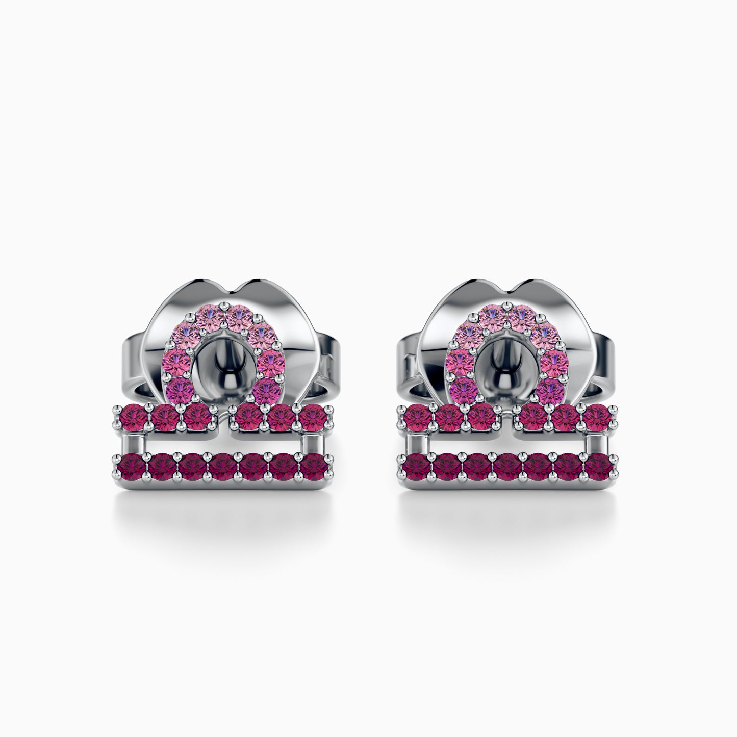Sapphire Libra Stud Earrings