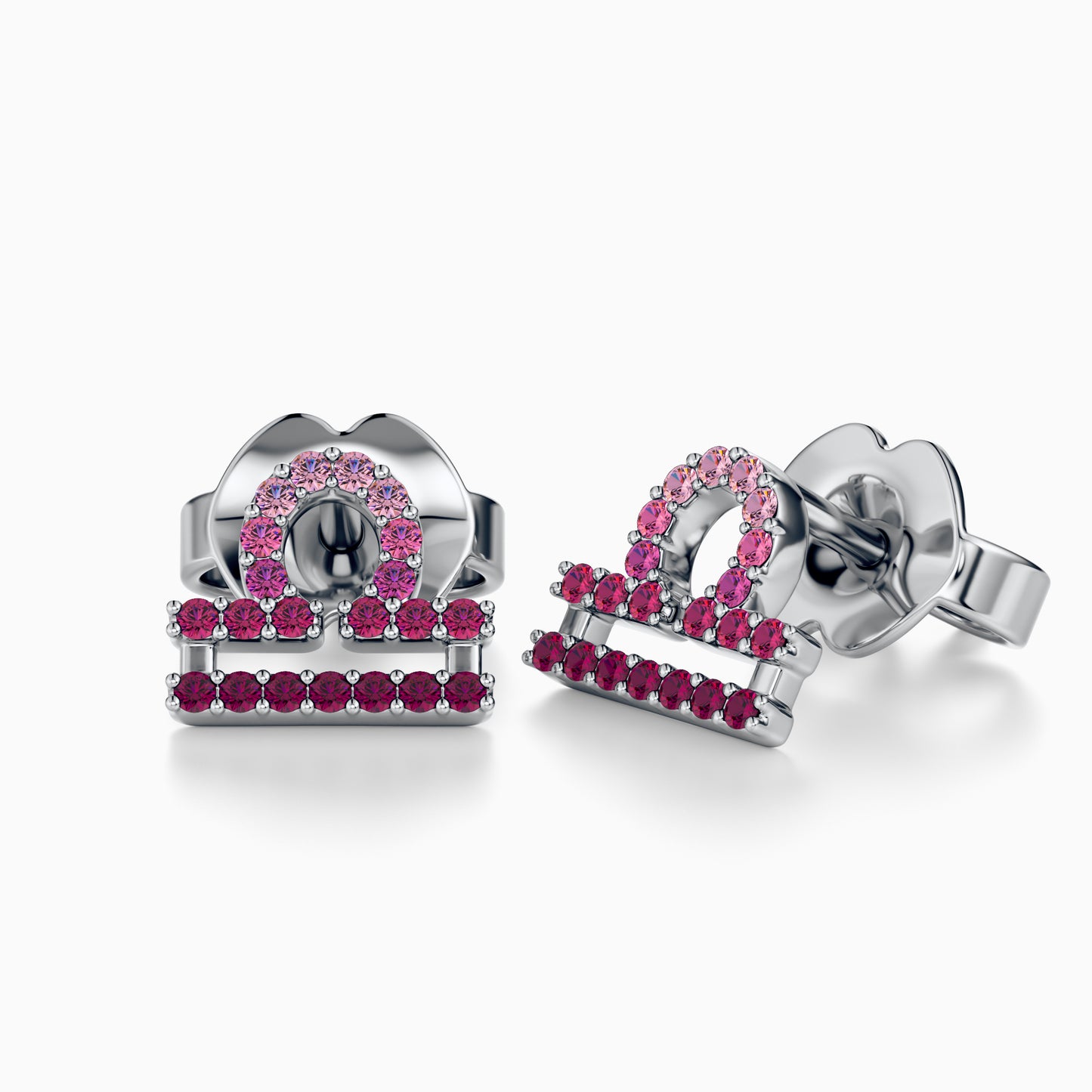 Sapphire Libra Stud Earrings
