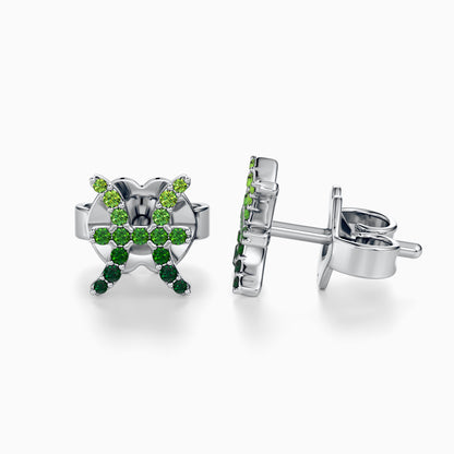 Sapphire Pisces Stud Earrings
