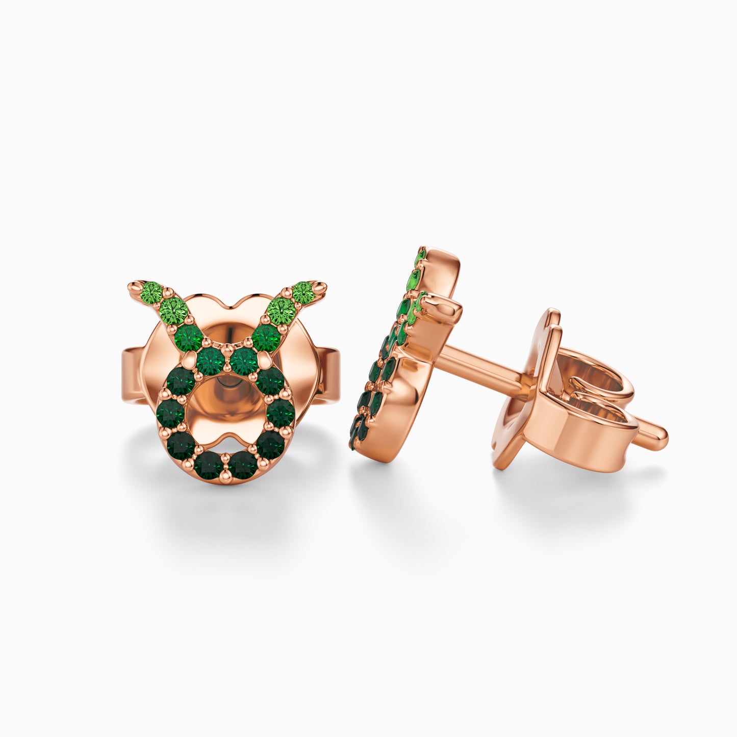 Sapphire Taurus Stud Earrings