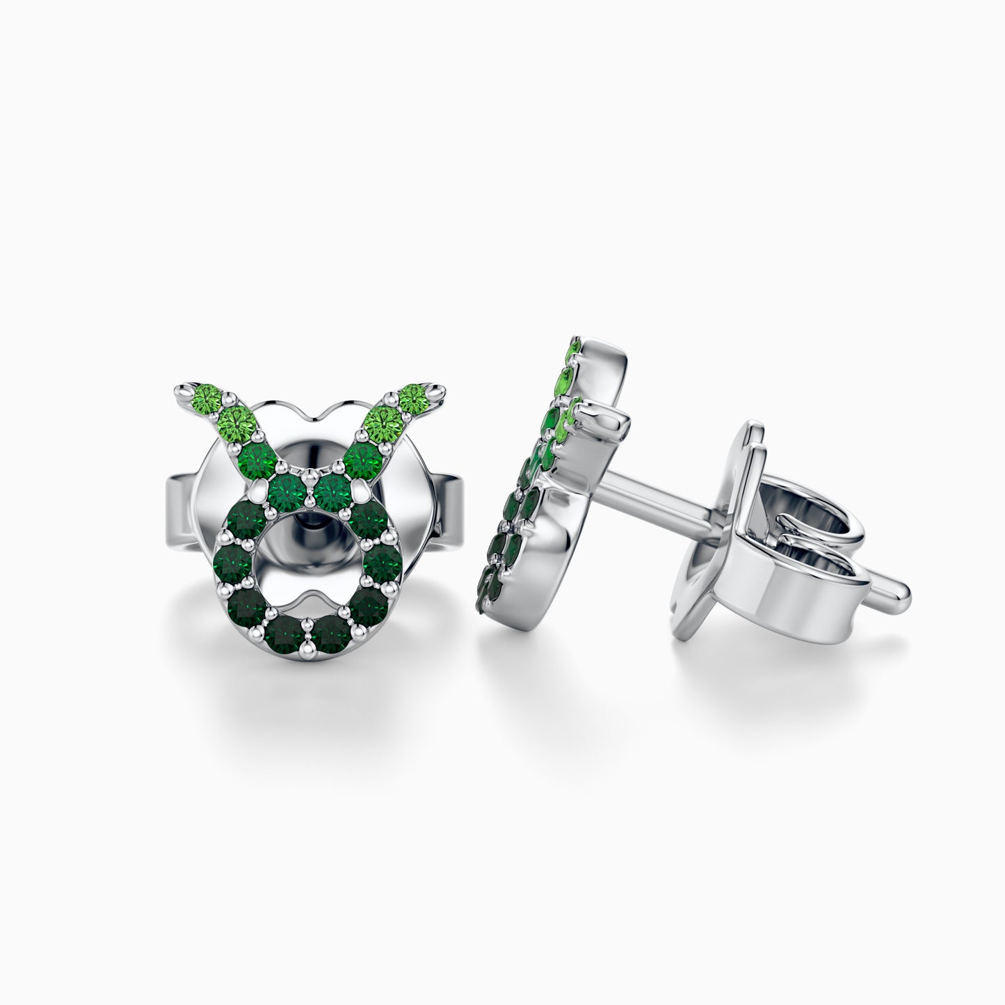 Sapphire Taurus Stud Earrings
