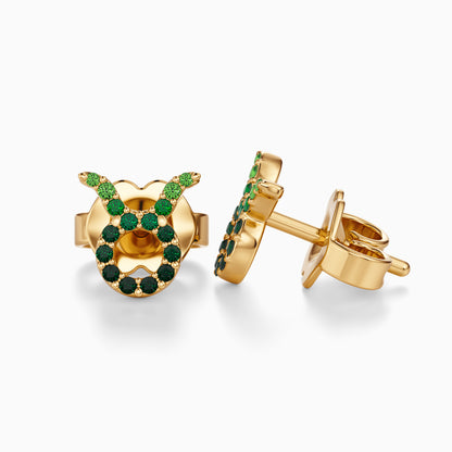Sapphire Taurus Stud Earrings