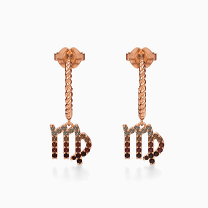 Sapphire Virgo Dangle Earrings