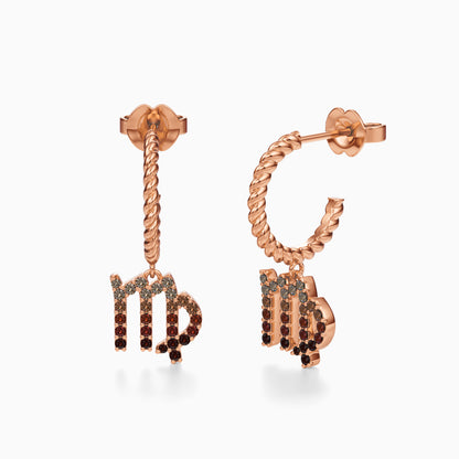 Sapphire Virgo Dangle Earrings