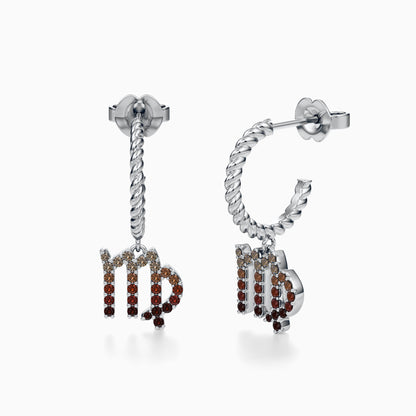 Sapphire Virgo Dangle Earrings