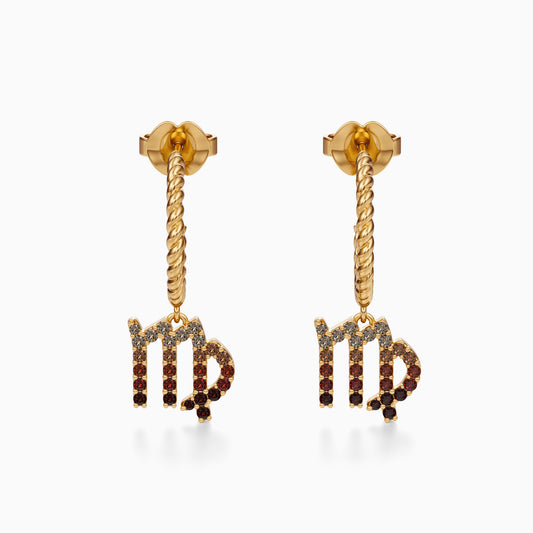 Sapphire Virgo Dangle Earrings