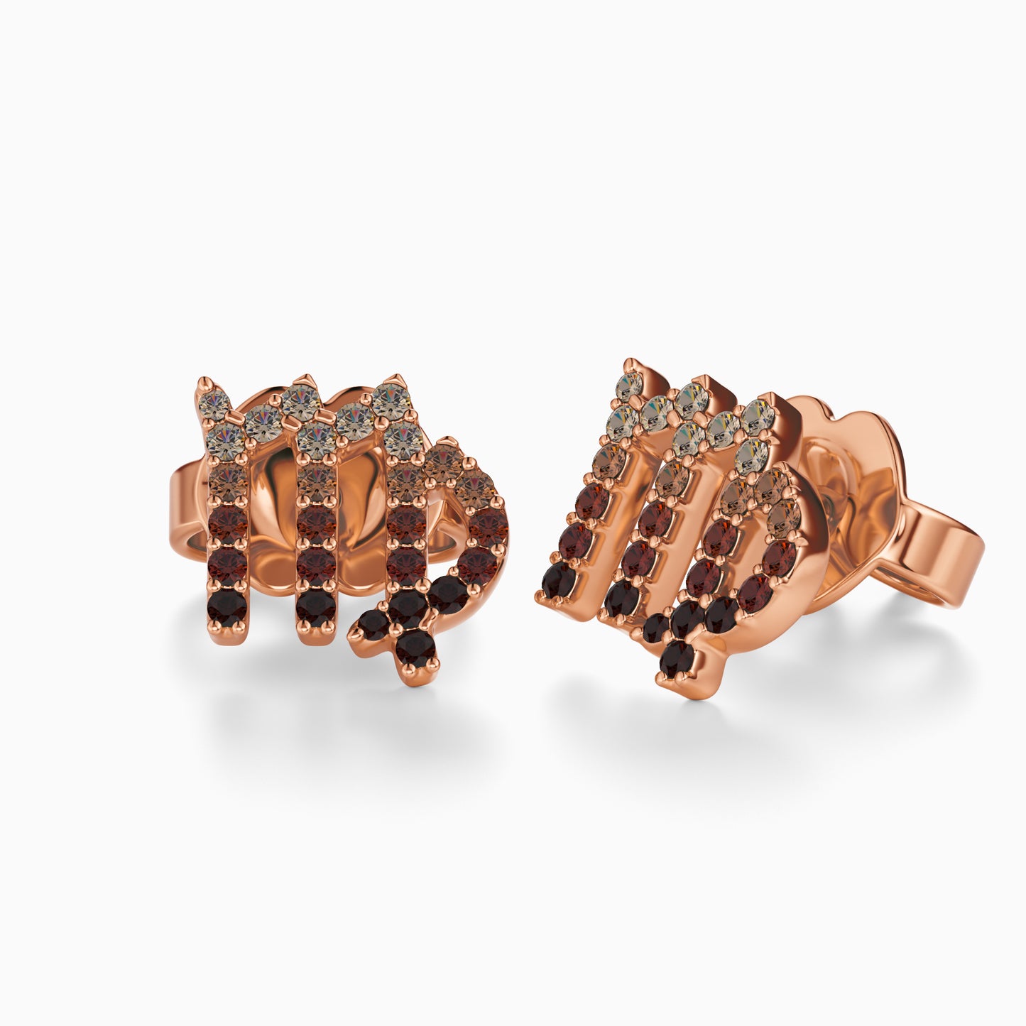 Sapphire Virgo Stud Earrings