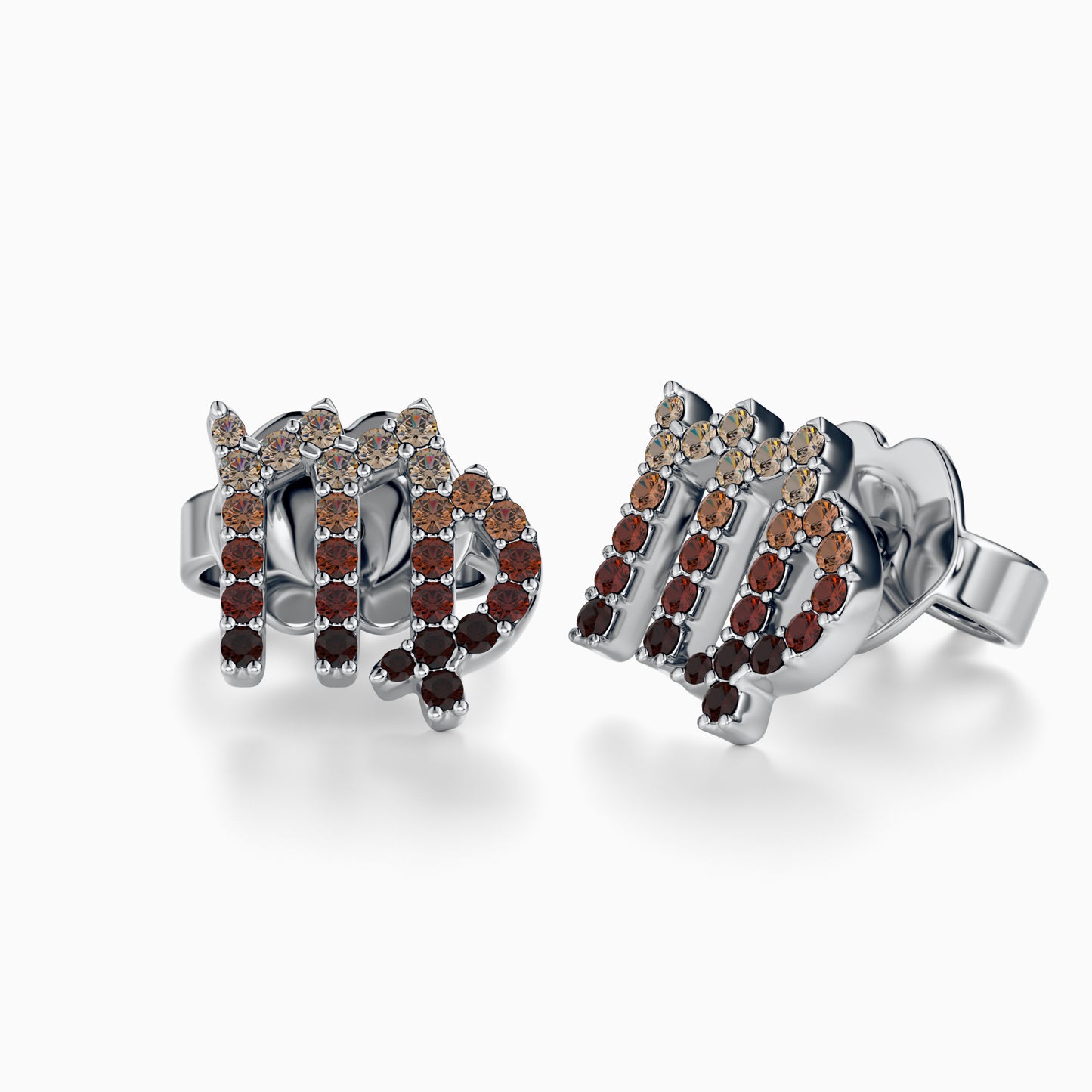 Sapphire Virgo Stud Earrings