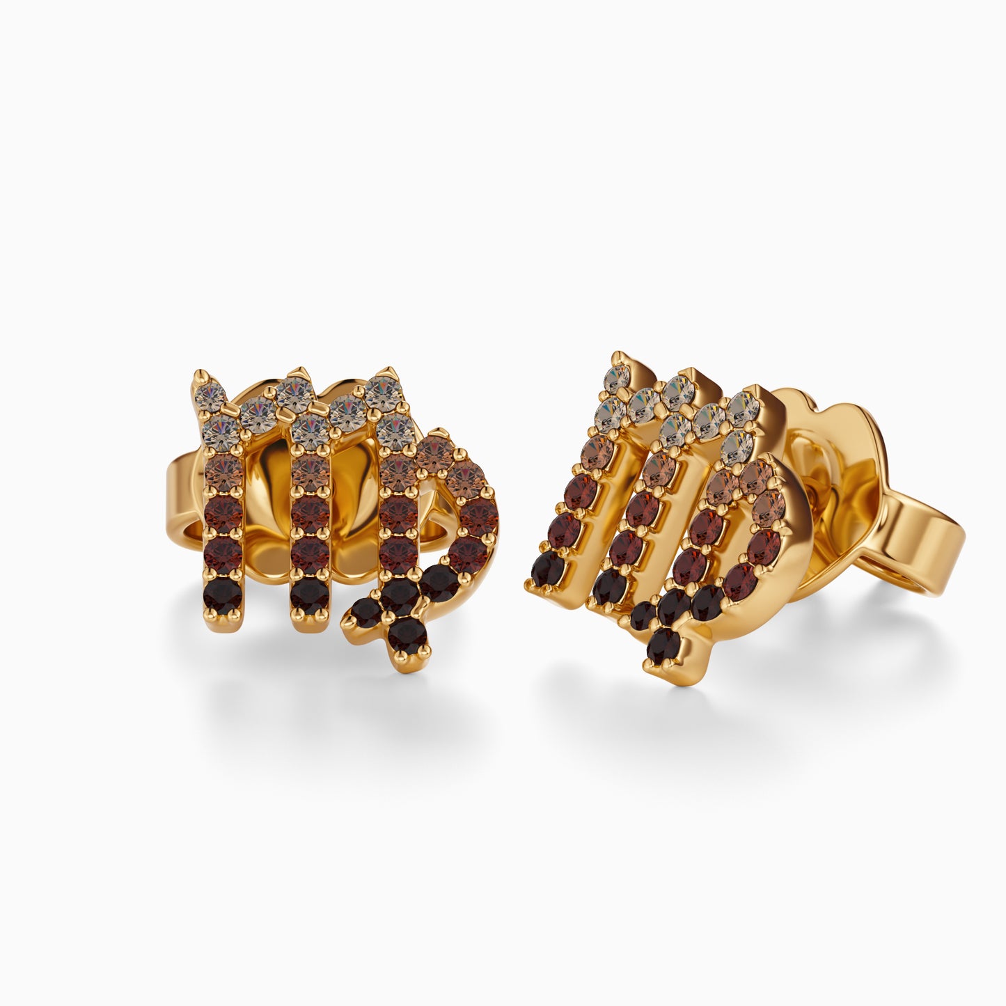 Sapphire Virgo Stud Earrings