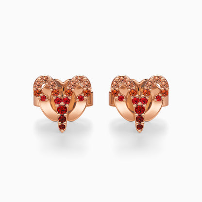 Sapphire Aries Stud Earrings
