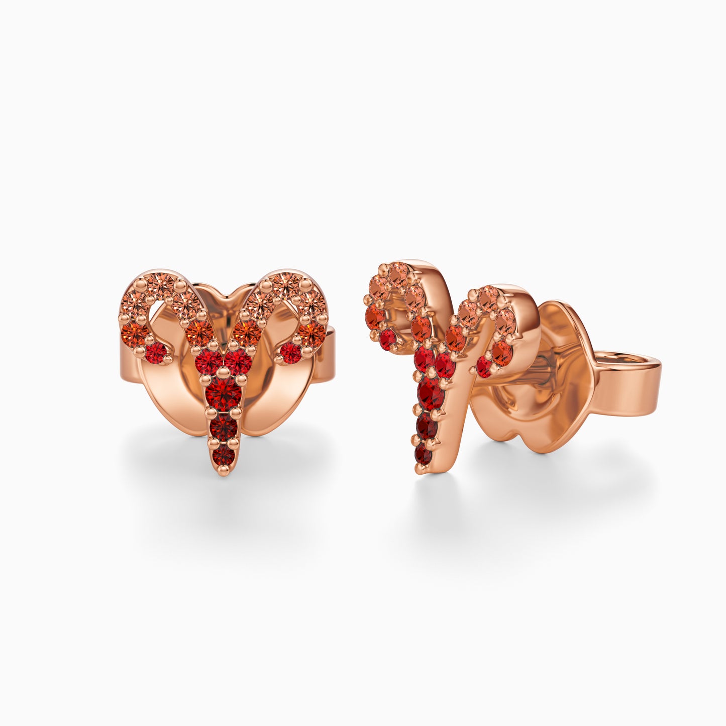 Sapphire Aries Stud Earrings