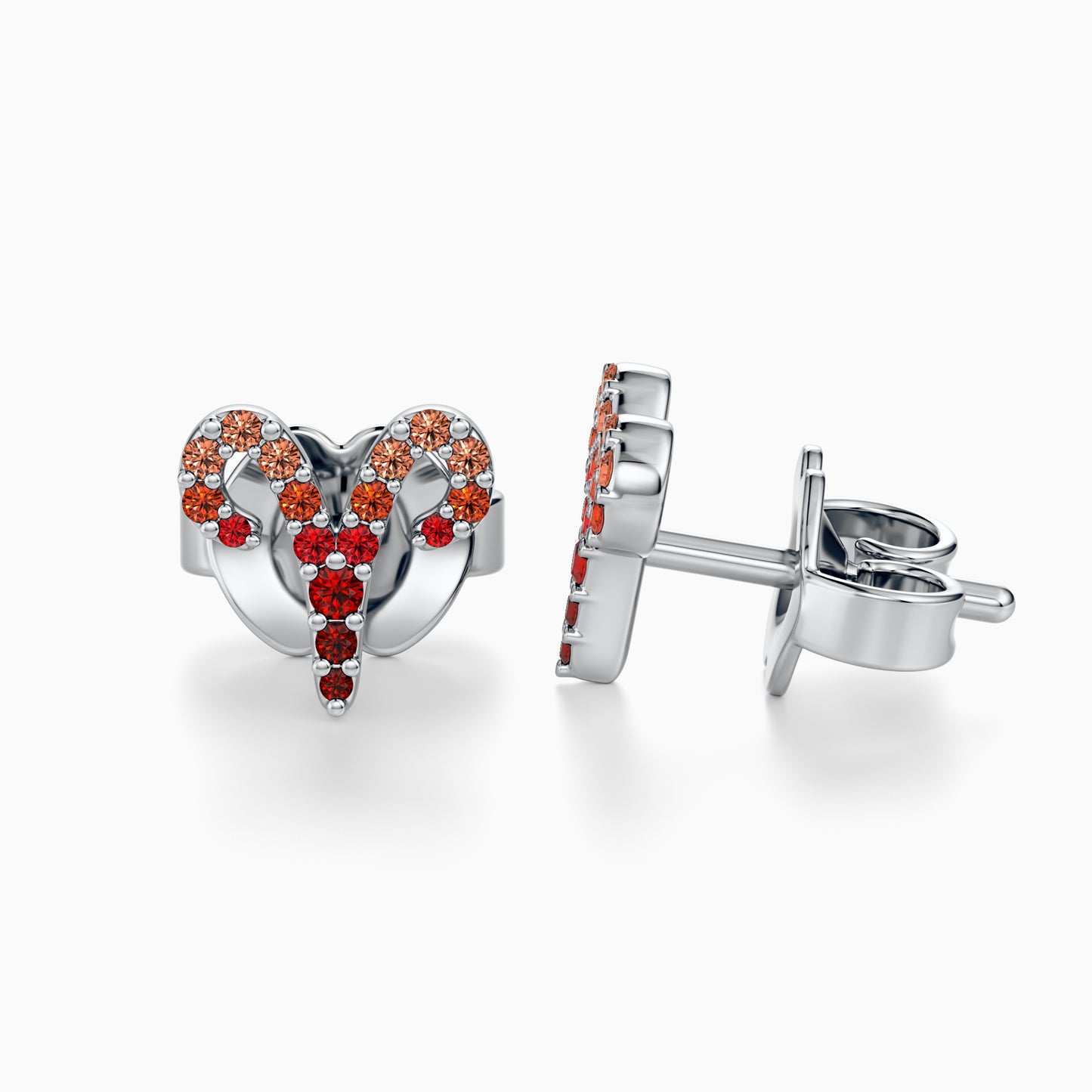 Sapphire Aries Stud Earrings