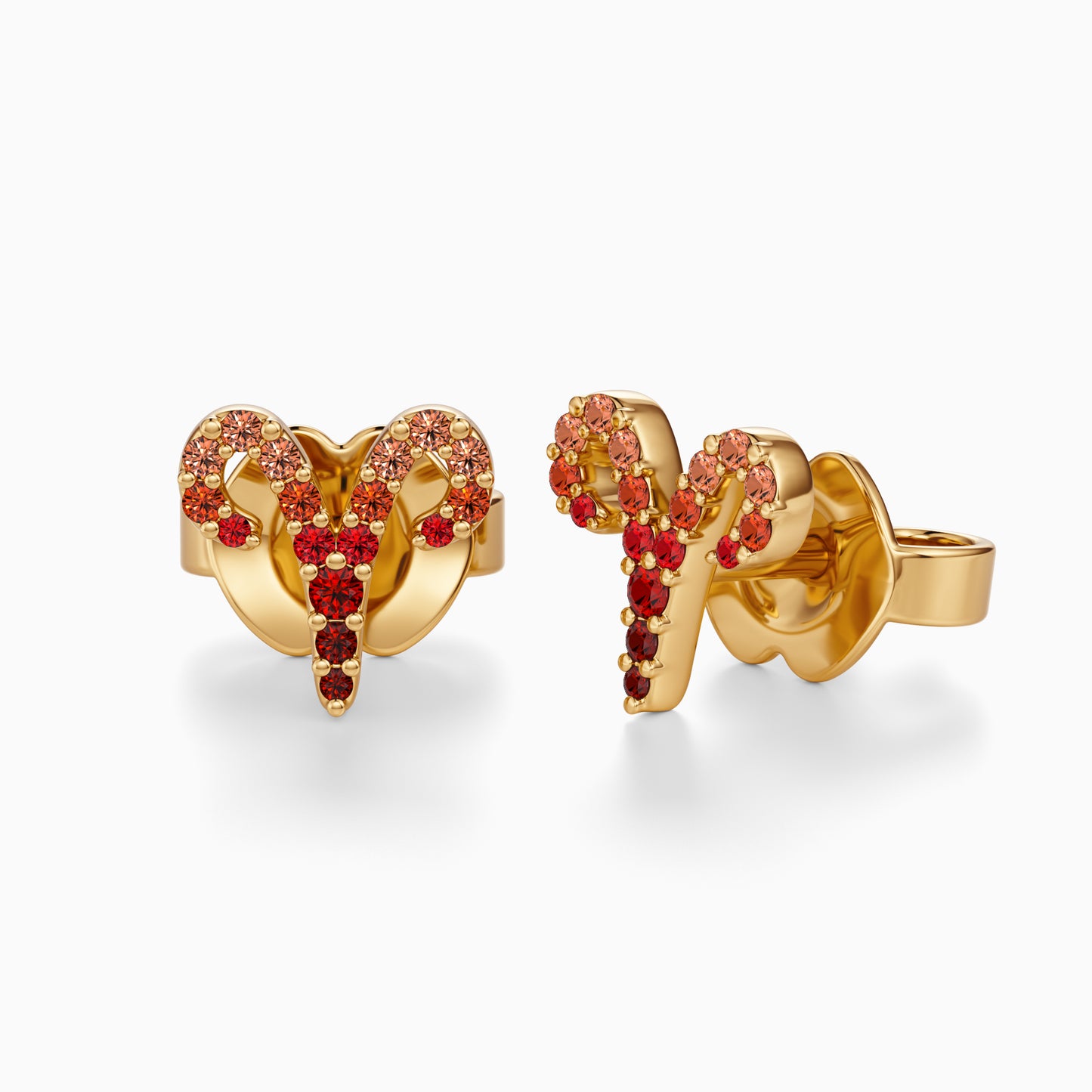 Sapphire Aries Stud Earrings
