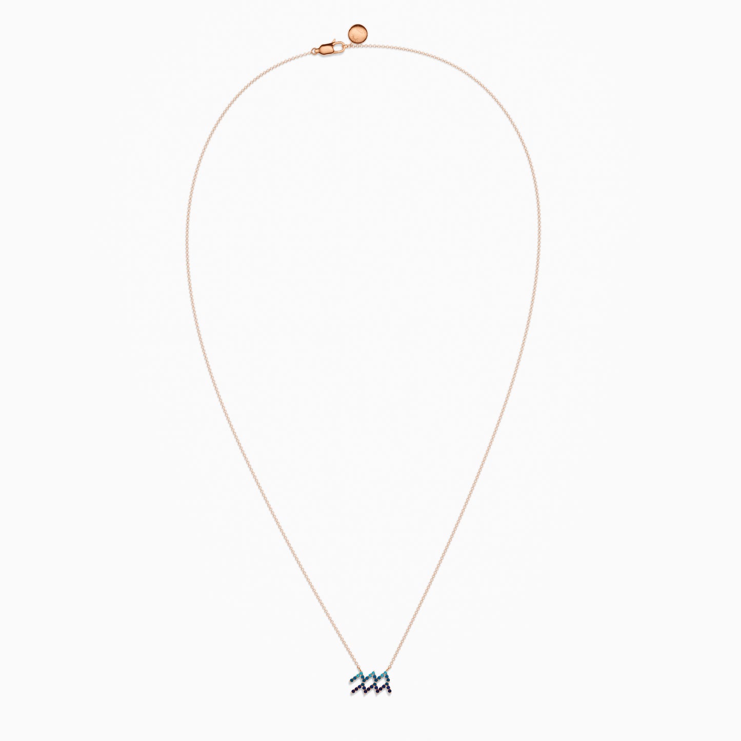 Large Sapphire Aquarius Necklace