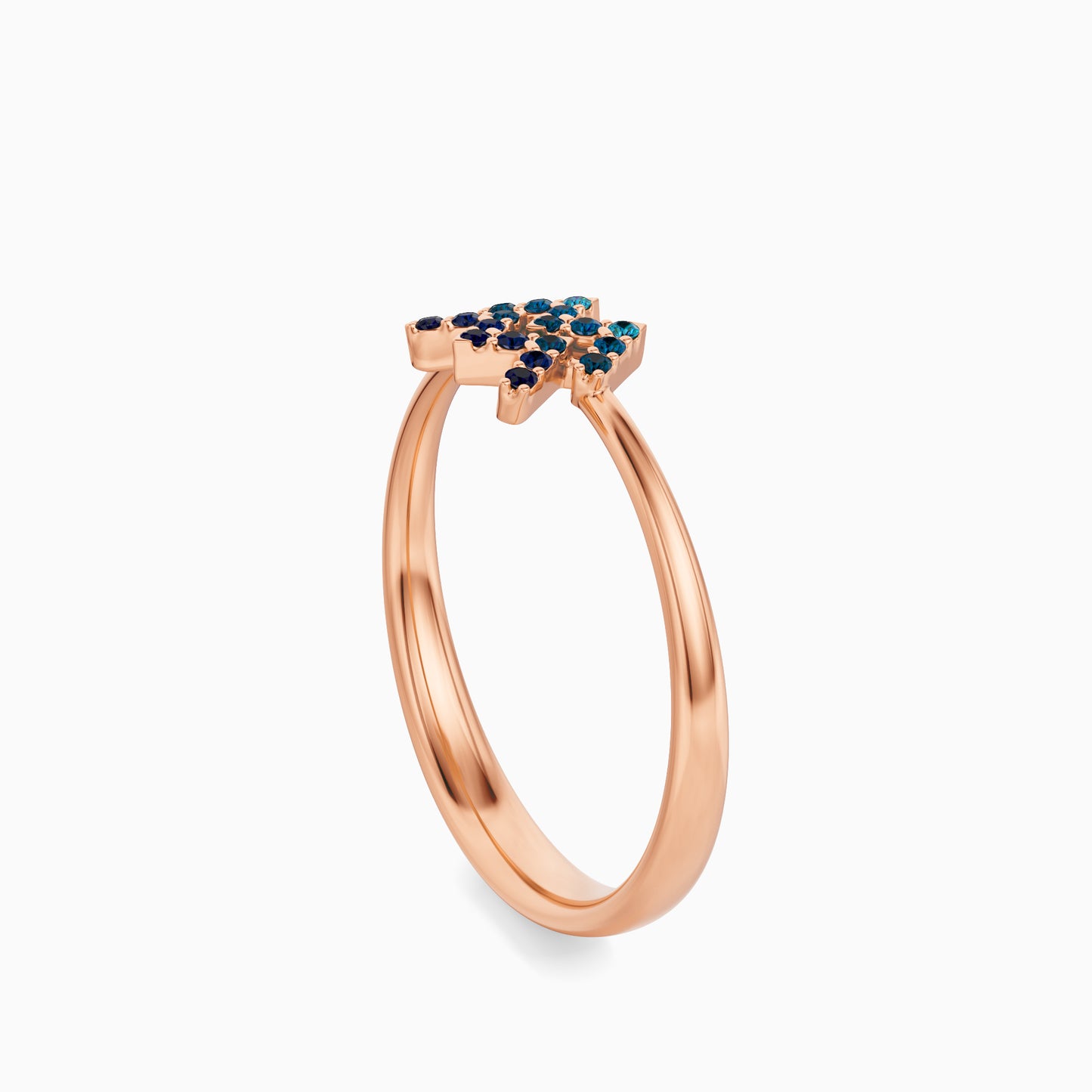 Sapphire Aquarius Ring
