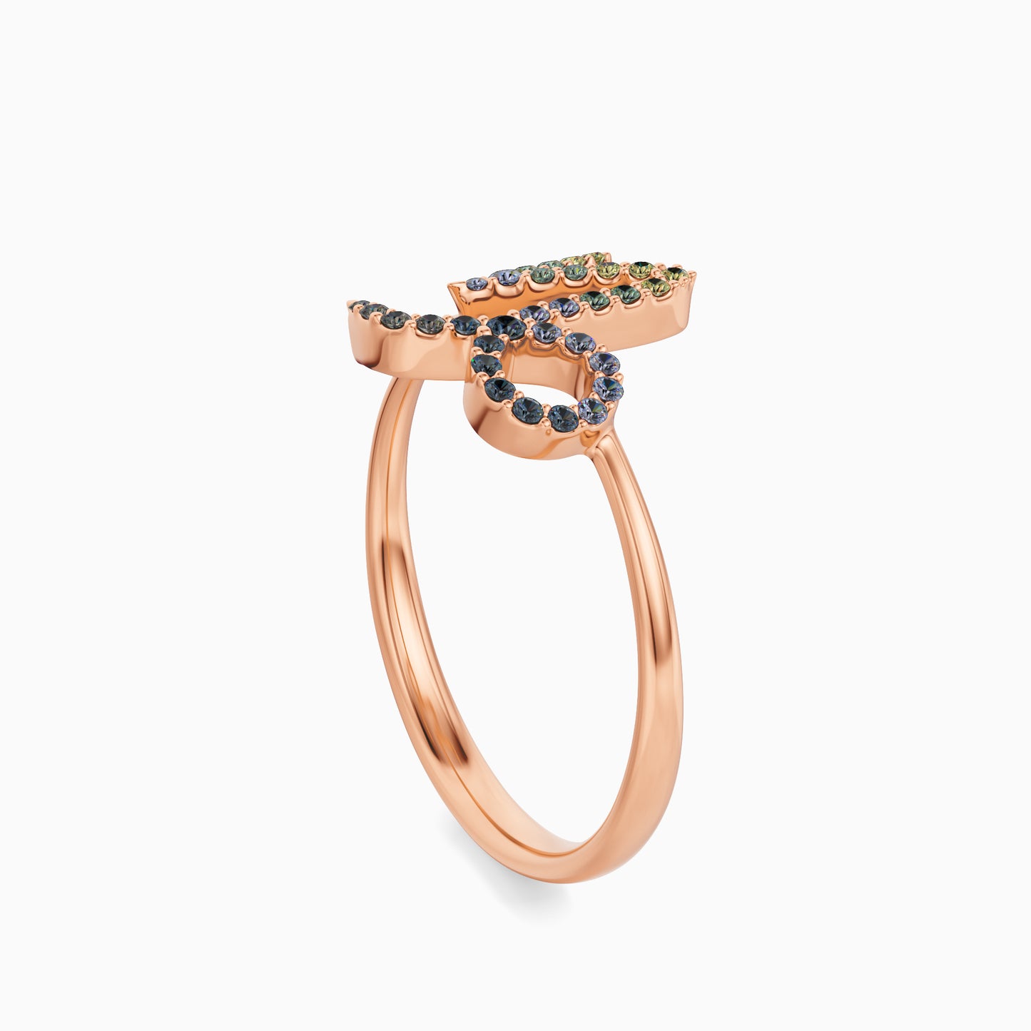 Large Sapphire Capricorn Ring