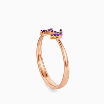Sapphire Sagittarius Ring