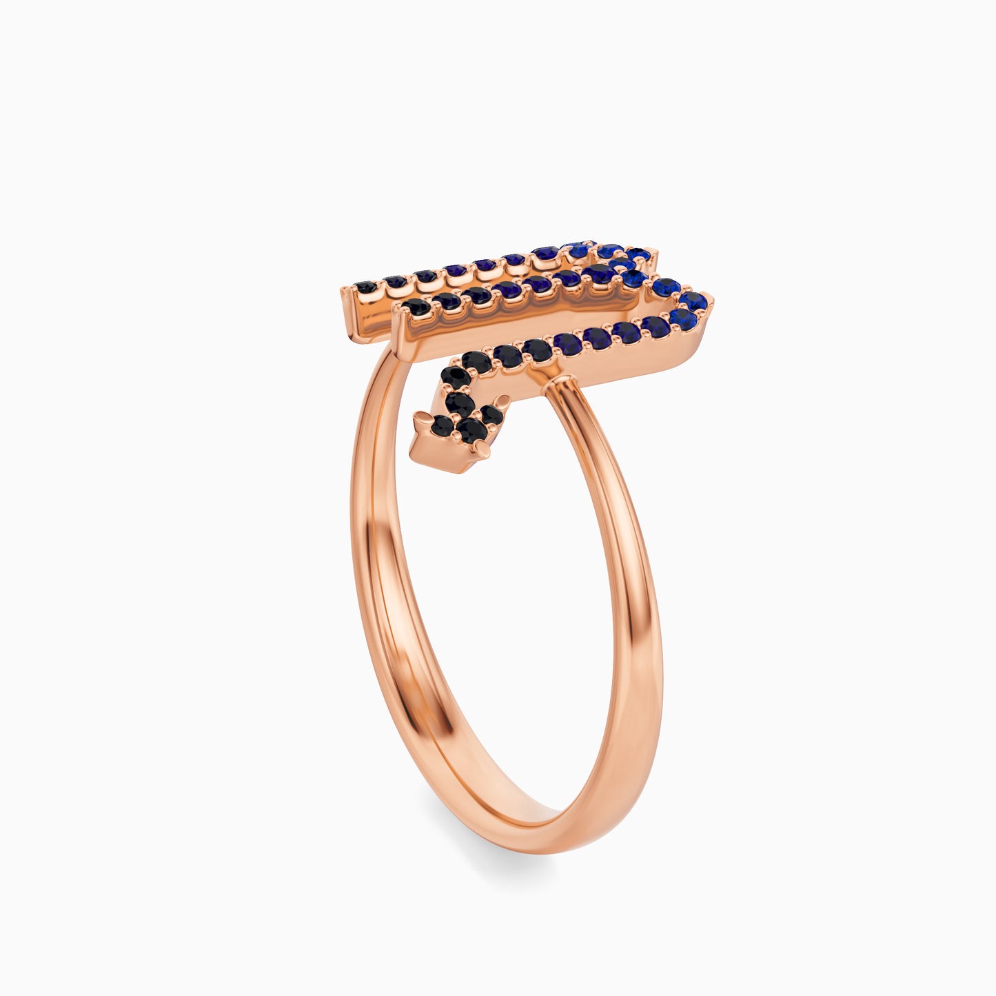 Large Sapphire Scorpio Ring